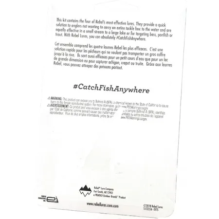 Rebel Ultralight Kit Kunstaas-set, Fire Tiger, 4 stuks, #10944