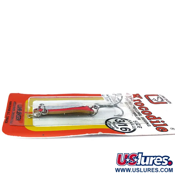 Luhr Jensen Krocodile UV Lepel, Fire / Zilver, 7g, UV-Finish, #10977