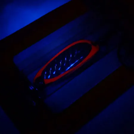 Luhr Jensen Krocodile UV Lepel, Fire / Zilver, 7g, UV-Finish, #10977