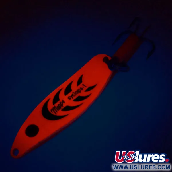 Mepps Syclops 1 UV Lepel, Fire Orange, 12g, UV-reactief, #10987