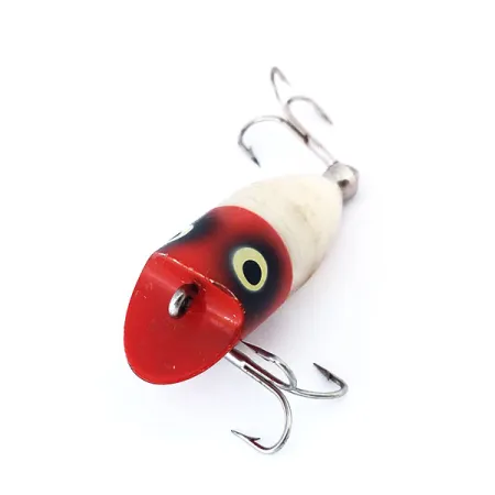 Heddon Tiny Lucky 13 Popper, Rood / Wit, 5,5g, Oppervlakte-aas, #10992