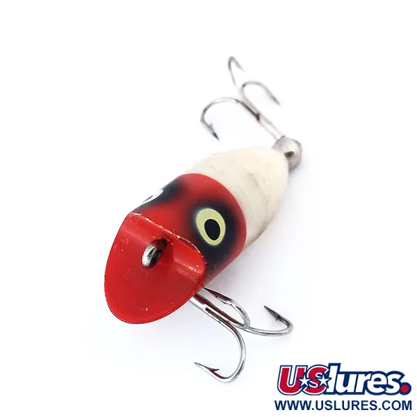 Heddon Tiny Lucky 13 Popper, Rood / Wit, 5,5g, Oppervlakte-aas, #10992