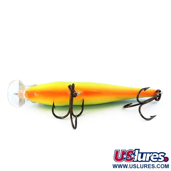 Rapala Shallow Shad Rap 08 Plug, Fire Tiger, 9g, Balsa, #10998