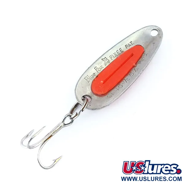 Blue Fox Pixee UV Lepel, Nikkel/Rood, 4.5g, UV-insert, #11006