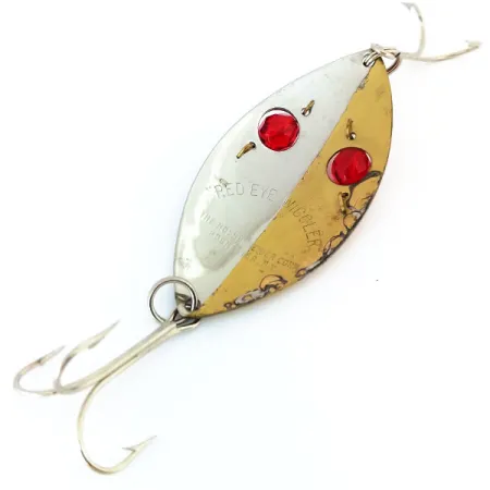 Hofschneider Red Eye Wiggler Lepel, Goud/Nikkel, 25g, Rode Ogen, #11025