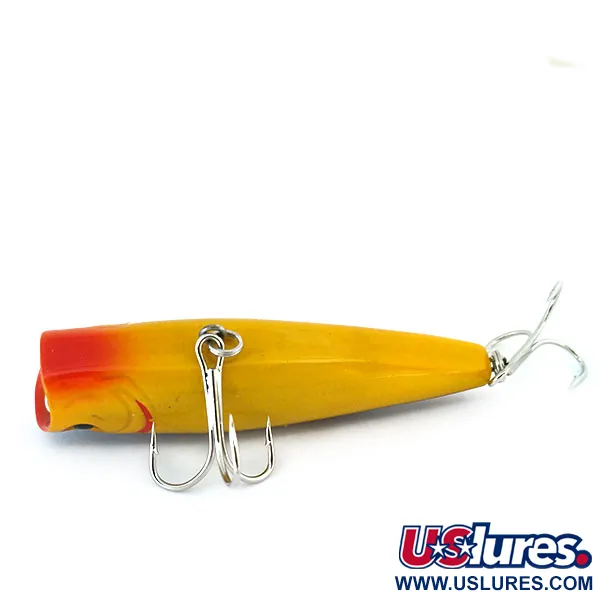 Bass Pro Shops XTS Popper, Geel, 10,5g, Interne ratel, #11038