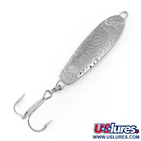 Cotton Cordell CC Spoon Jig Lure, Gehamerd Nikkel, 14g, Jig, #11069
