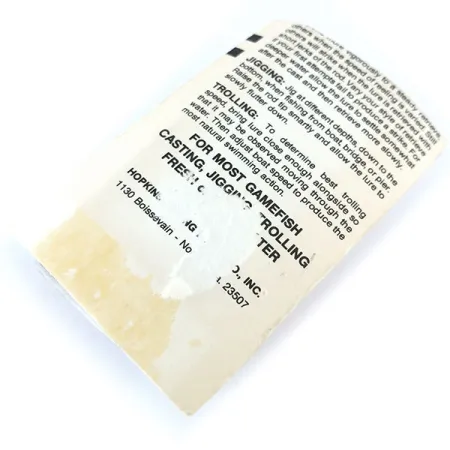 Hopkins Shorty Jig Lure Lepel, Gehamerd goud, 21g, Vintage, #11072