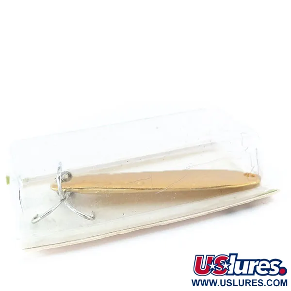 Hopkins Shorty Jig Lure Lepel, Gehamerd goud, 21g, Vintage, #11072