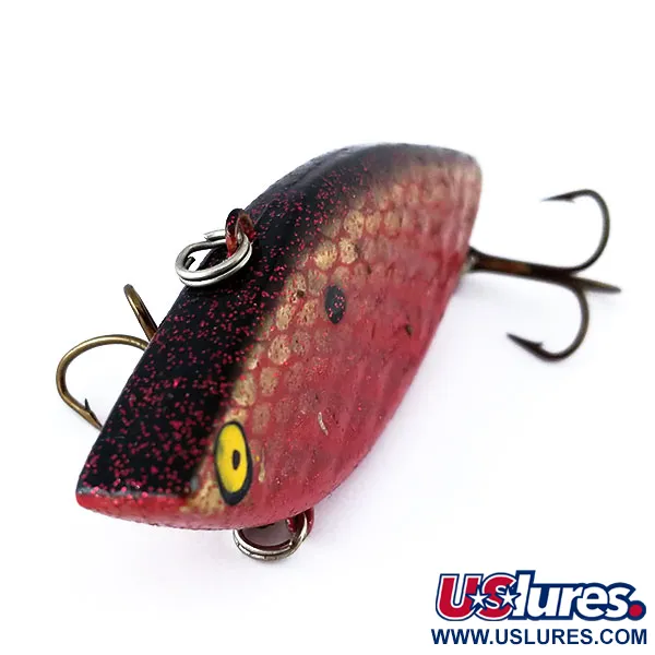 Strike King Diamond Shad Lipless Crankbait, Donkerrood, 14g, Vintage, #11089