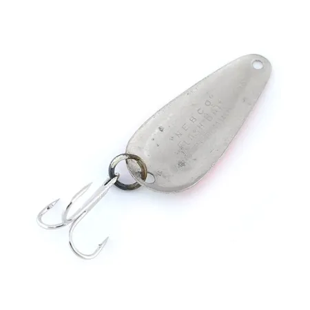 Nebco FlashBait 366 Lepel, Rood/Wit/Nikkel, 1,9g, Vintage, #11092