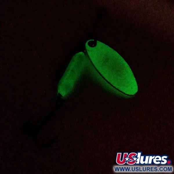 Worden’s Original Rooster Tail Glow Spinner, Glow Wit/Groen, 3,6g, #11098