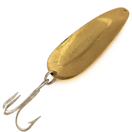 Eppinger Dardevle Lepel, Geel Rode Ruiten, 28g, Vintage, #11124