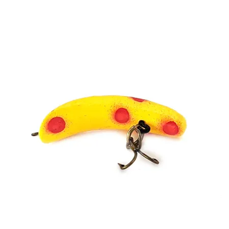 Yakima Bait FlatFish F3 Plug, Geel / Rood, 0,9g, Banaanmodel, #11141