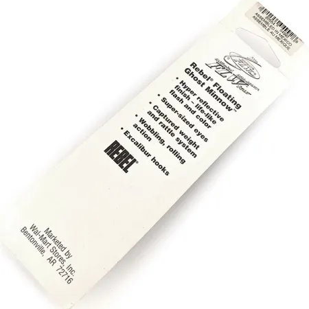 Rebel Floating Ghost Minnow Plug, Ghost, 7g, Rammelaar, #11155