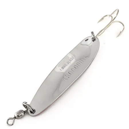 Luhr Jensen Krocodile Die #4 Lepel, Nikkel / Rood, 14g, Werpend, #11177