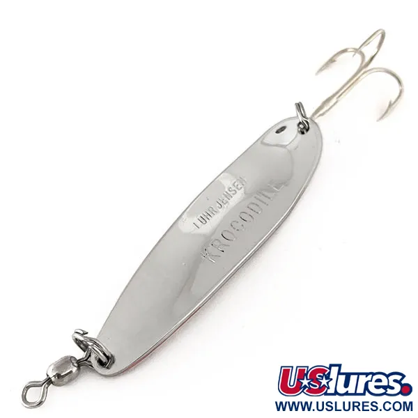 Luhr Jensen Krocodile Die #4 Lepel, Nikkel / Rood, 14g, Werpend, #11177