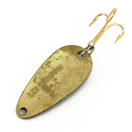 Len Thompson #7 Lepel, Groen/Messing, 5g, Messing Lichaam, #11191