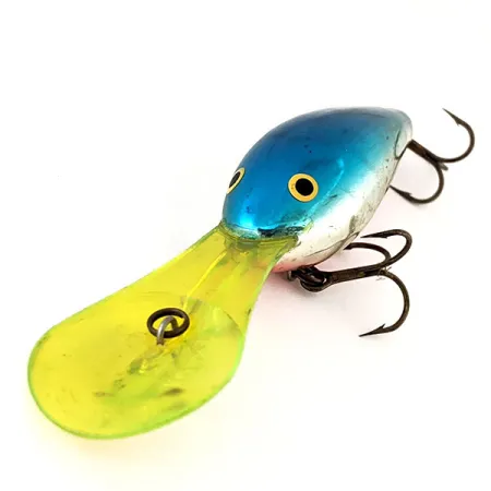 Rapala Down Deep Rattlin Fat Rap, Blauw Chroom, 17g, 8.5m, #11274