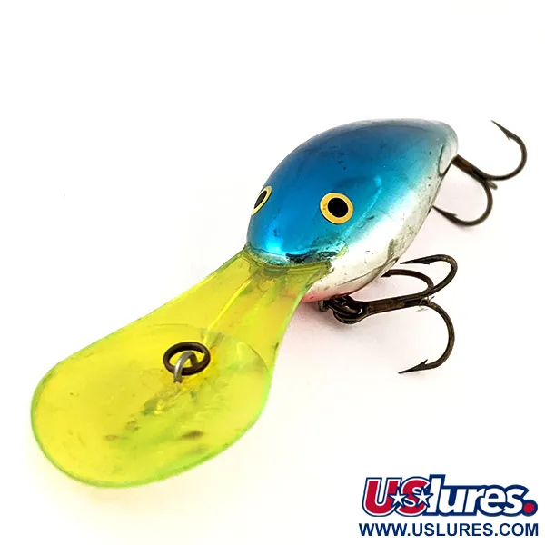 Rapala Down Deep Rattlin Fat Rap, Blauw Chroom, 17g, 8.5m, #11274