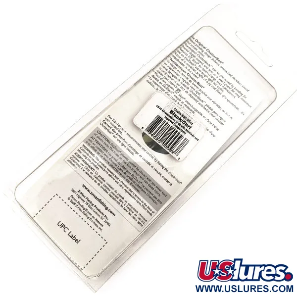 Z-Man Chatterbait Bladed Jig, Nikkel/Zwart, 11g, EZ Skirt, #11297