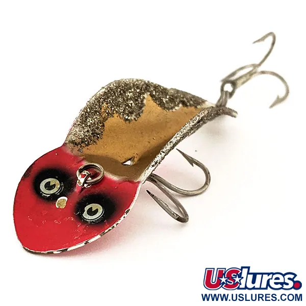 Buck Perry Spoonplug Lepel, Rood/Wit/Goud, 10g, #11300