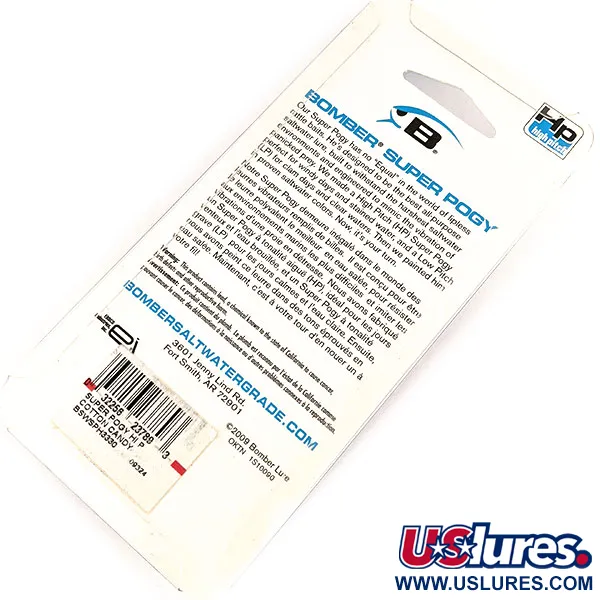 Bomber Super Pogy Lipless Bait, Cotton Candy, 35g, High Pitch, #11303