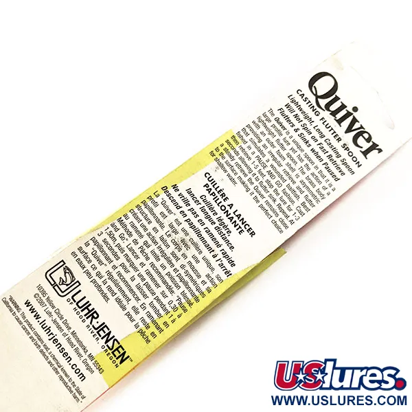 Luhr Jensen Quiver Lepel, Silver / Orange Stripe, 39g, #11306