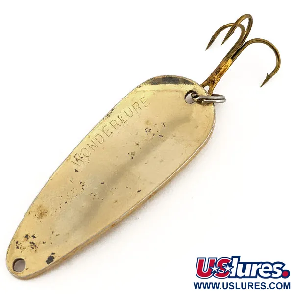 Acme Wonderlure Lepel, Gehamerd goud, 16g, Vintage, #11310