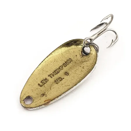 Len Thompson #6 Lepel, Wit/Rood, 3.5g, Messing, #11312