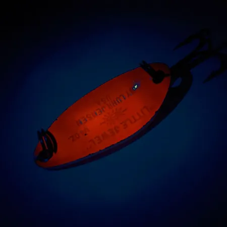 Luhr Jensen Little Jewel UV Lepel, Rood / Regenboog Holo, 9g, #11316