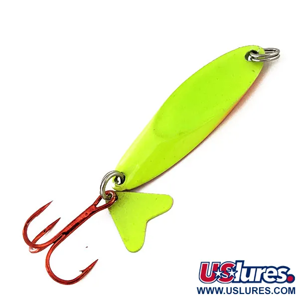 Northland Macho Minnow Jig, Chartreuse/Regenboogvis, 17g, UV, #11325