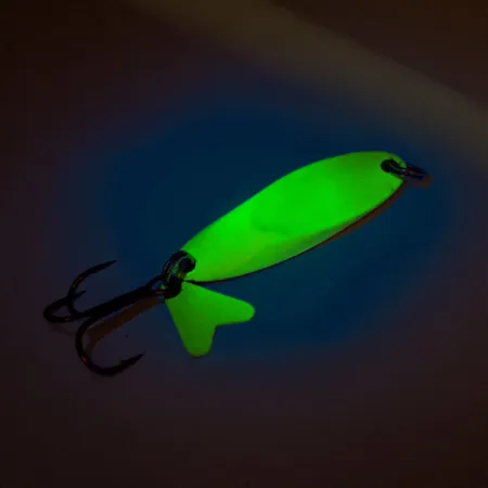 Northland Macho Minnow Jig, Chartreuse/Regenboogvis, 17g, UV, #11325