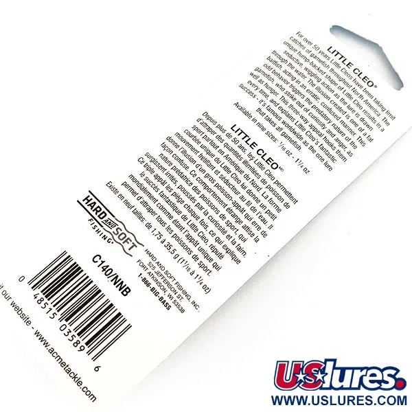 Acme Little Cleo Lepel, Nikkel / Blauw, 7g, Vintage, #11346