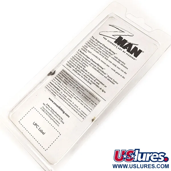 Z-Man Chatter Shrimp Chatterbait, Zwart / Glitter, 14g, Weedguard, #11403