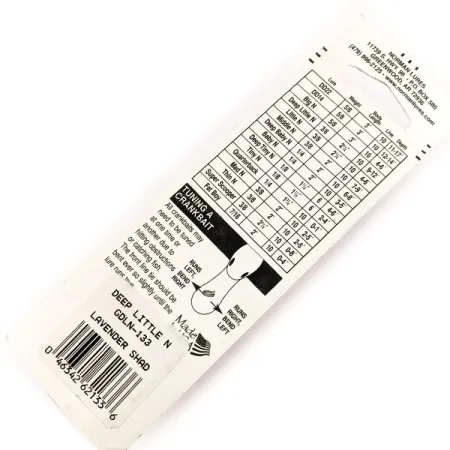 Norman Deep Little N Dieplopende Crankbait, Lavender Shad, 14g, #11416