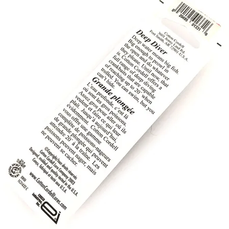 Cotton Cordell Wally Diver Plug, Tiger, 7g, Ratel, #11418