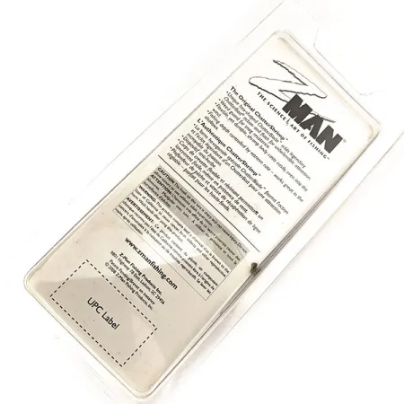 Z-Man Chatter Shrimp Chatterbait, Zwart / Glitter, 14g, Weedguard, #11419