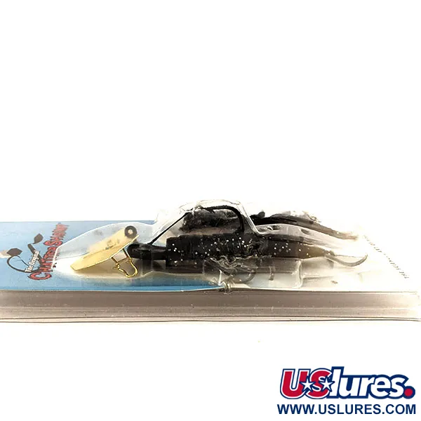 Z-Man Chatter Shrimp Chatterbait, Zwart / Glitter, 14g, Weedguard, #11419