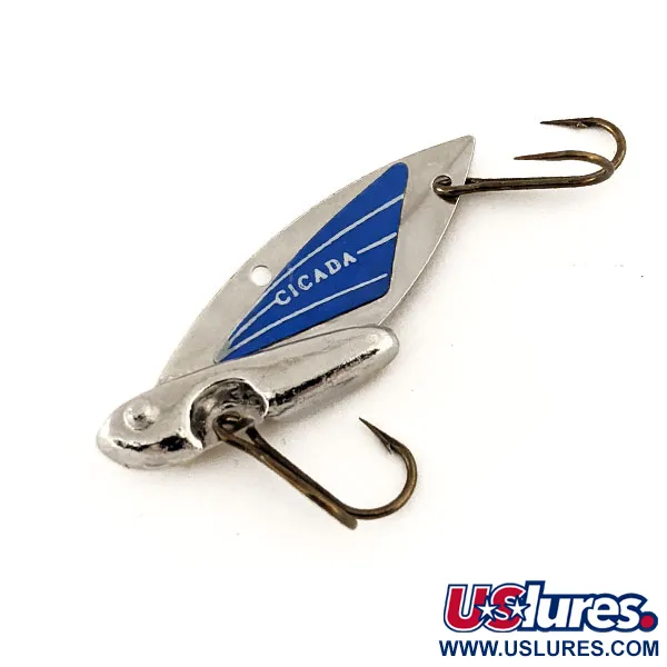 Reef Runner Cicada Blade Bait, Nikkel/Blauw, 6g, VS, #11428