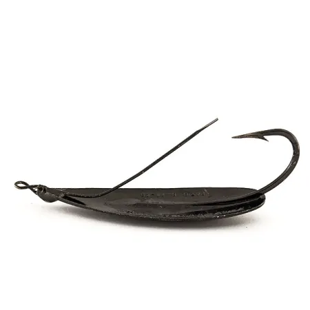 Johnson Silver Minnow Weedless, Zwart, 21g, Lepel, #11431