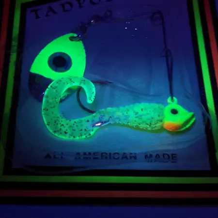 JB lures Tadpole spin UV Spinnerbait, Chartreuse, 4g, UV-actief, #11453