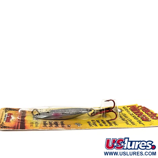 Northland Macho Minnow Jig, Regenboog zilver, 14g, KickerTail, #11456