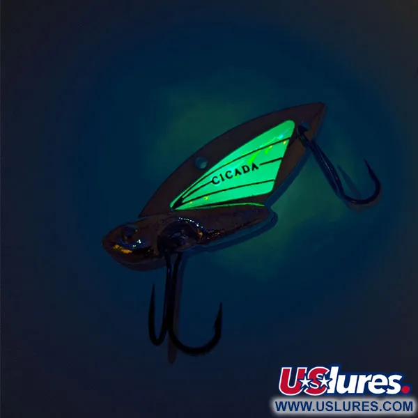 Reef Runner Cicada Blade, Goud / Groen, 6g, Glow-vleugel, #11458