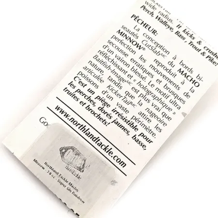 Northland Macho Minnow Jig, Blauw/Glow, 11g, KickerTail, #11469