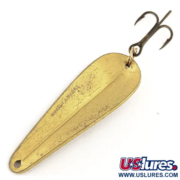 Wright & McGill Streamliner Lepel, Messing, 7g, Druppelprofiel, #11496