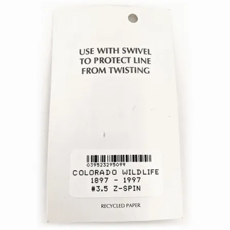 Wittmann Lures Z-Spin Anniversary Spinner, Zilver/Blauw/Goud, 5g, #11525