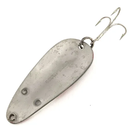 South Bend Mouse Lepel, Rood / Wit / Nikkel, 16g, Vintage, #11540