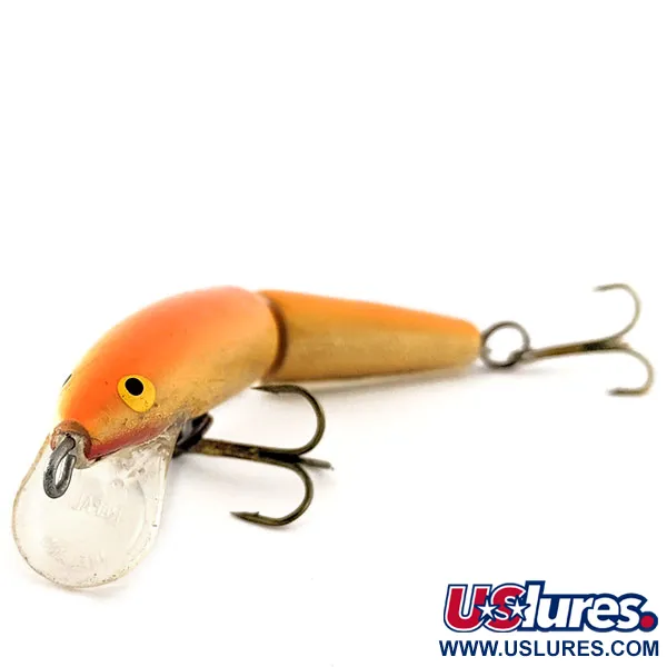 Rapala Jointed J9 Gedeelde Plug, Oranje, 7g, Balsahout, #11577