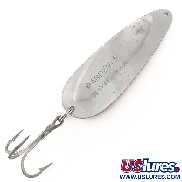 Dardevle Lepel, Rood/Wit/Nikkel, 28g, Icoon-ontwerp, #11582